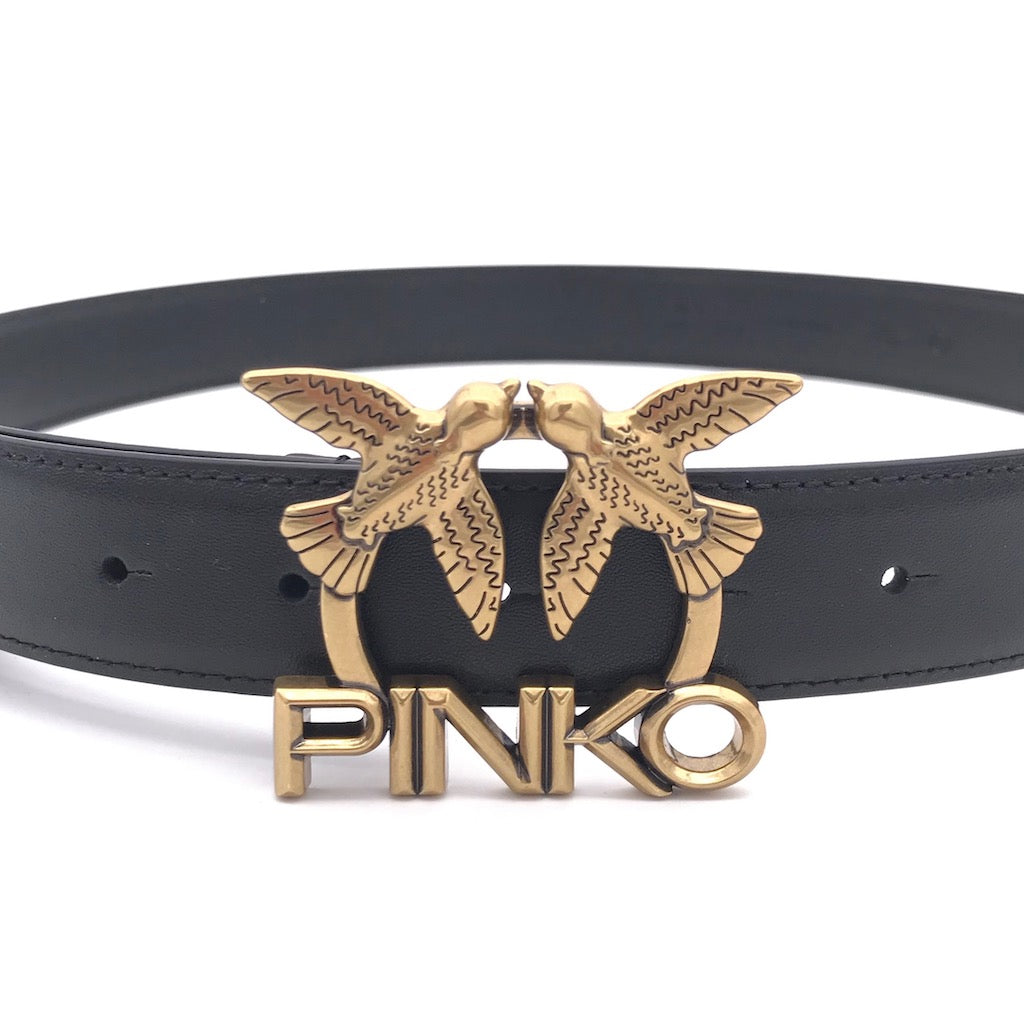 Cintura bianca con logo Love Bird Pinko