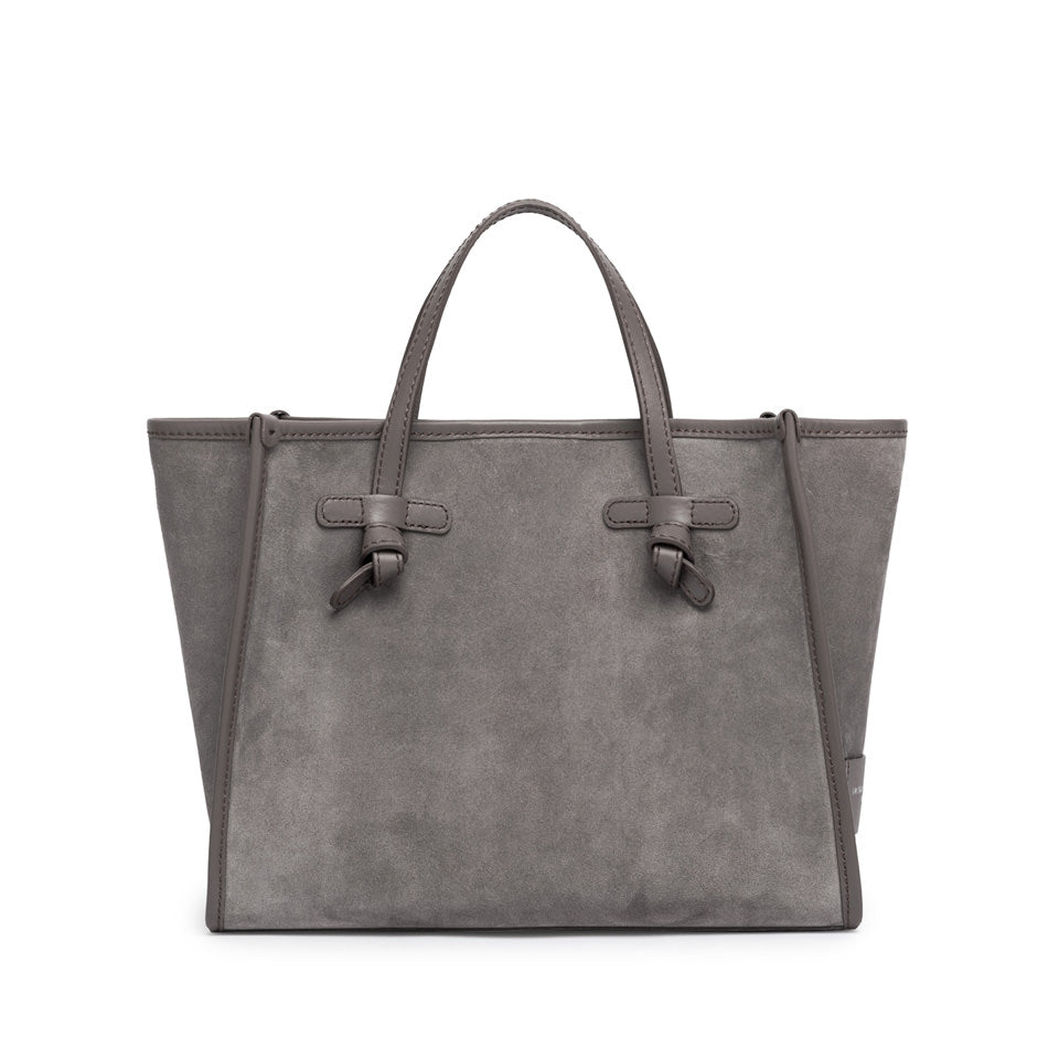 Marcella medium in camoscio light gray