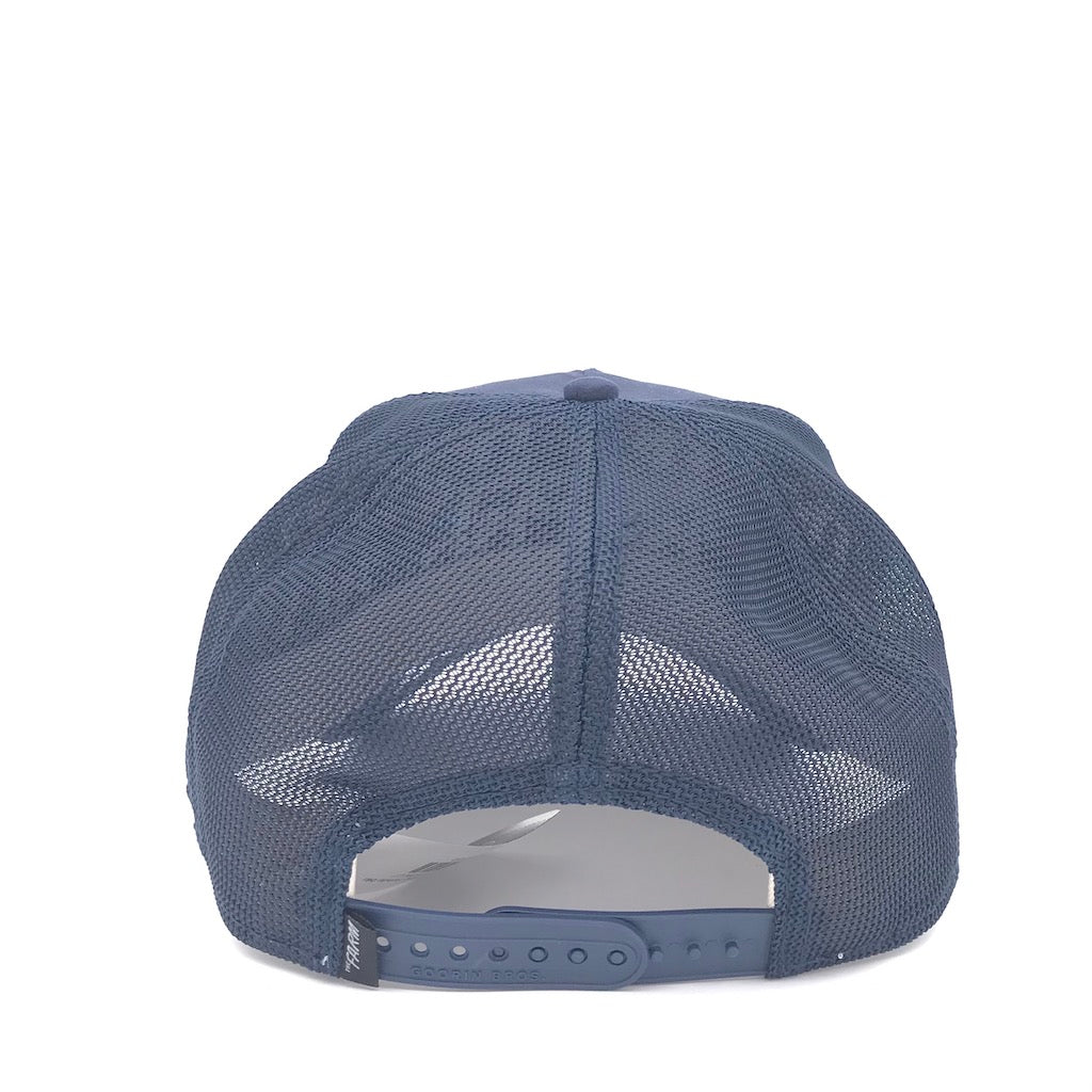 Cappellino Mustang suede blu