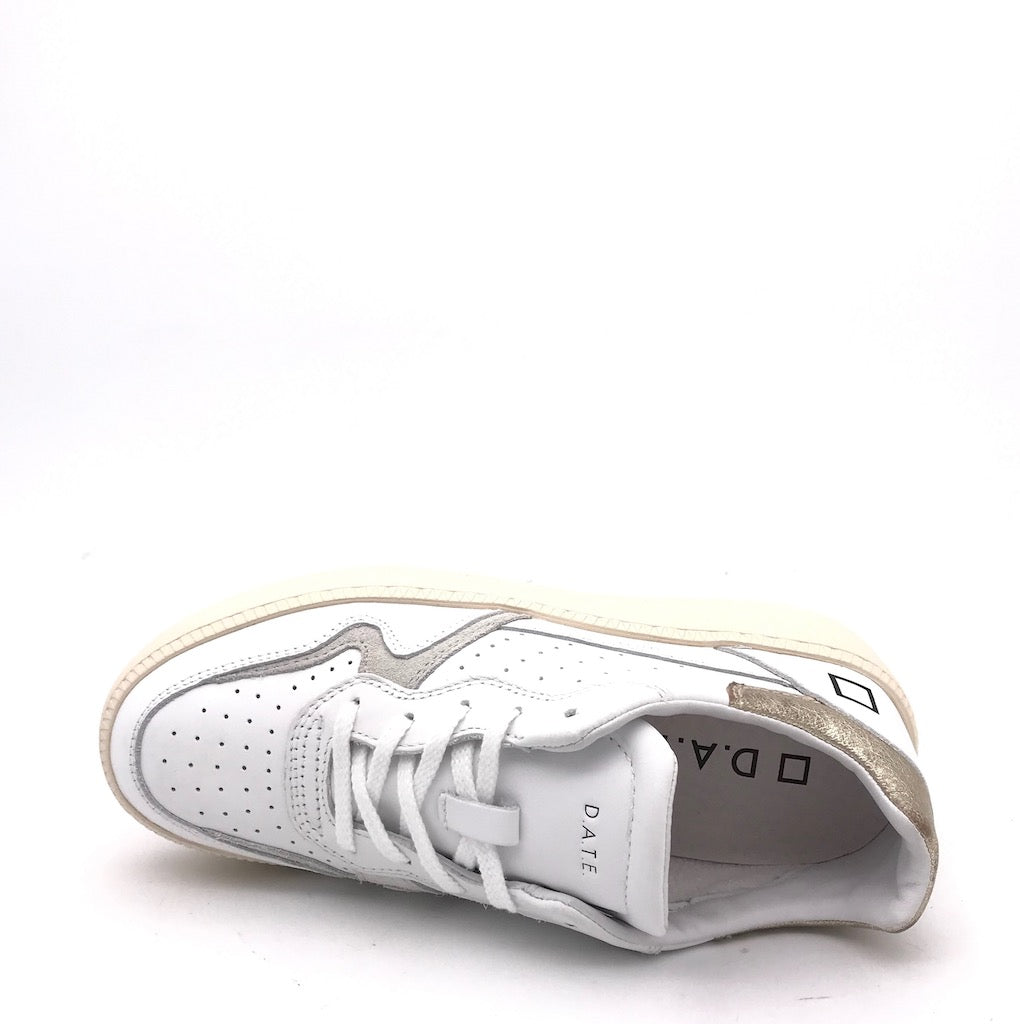 Sneakers Step calf white-platinum