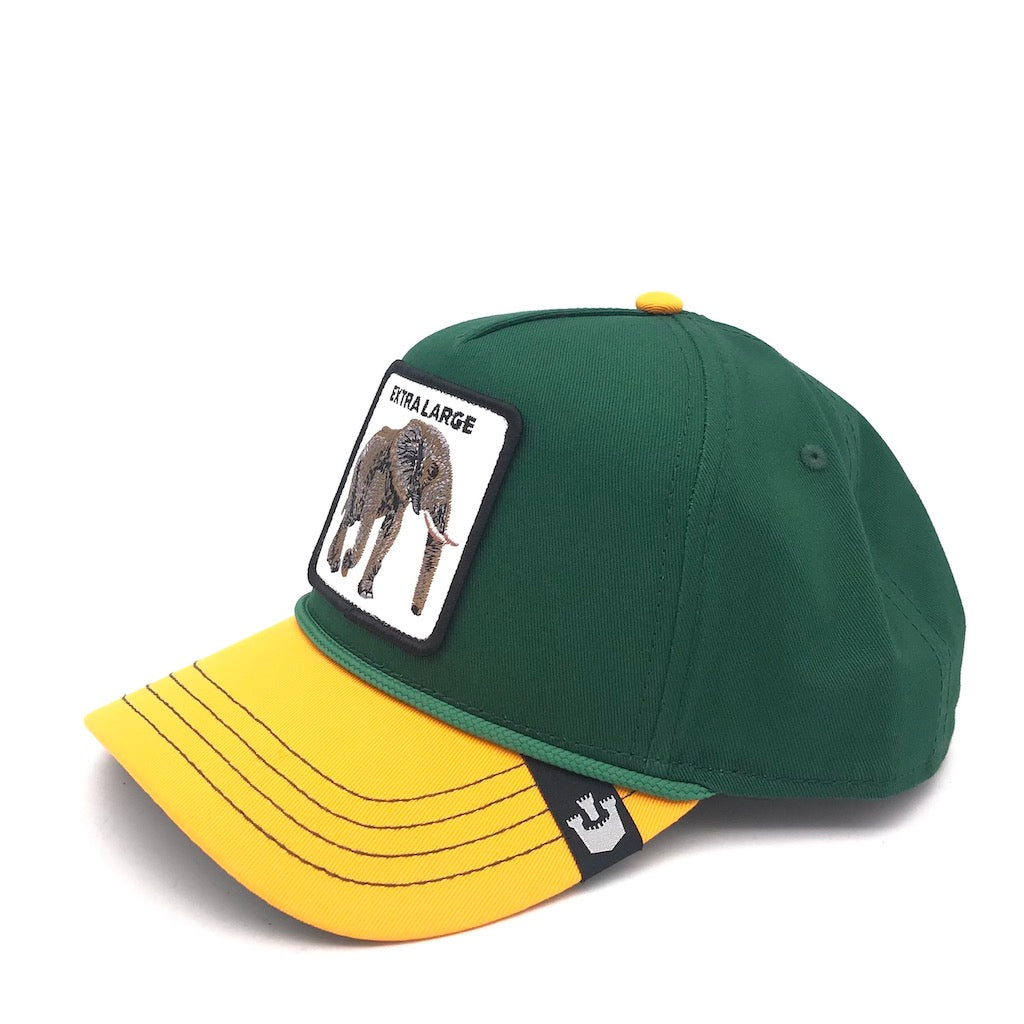 Cappellino Extra large verde-giallo