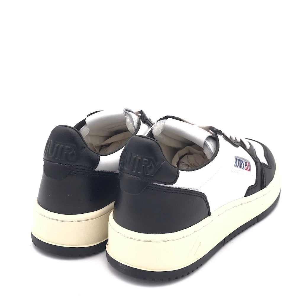 Sneakers Medalist low in pelle nera e bianca