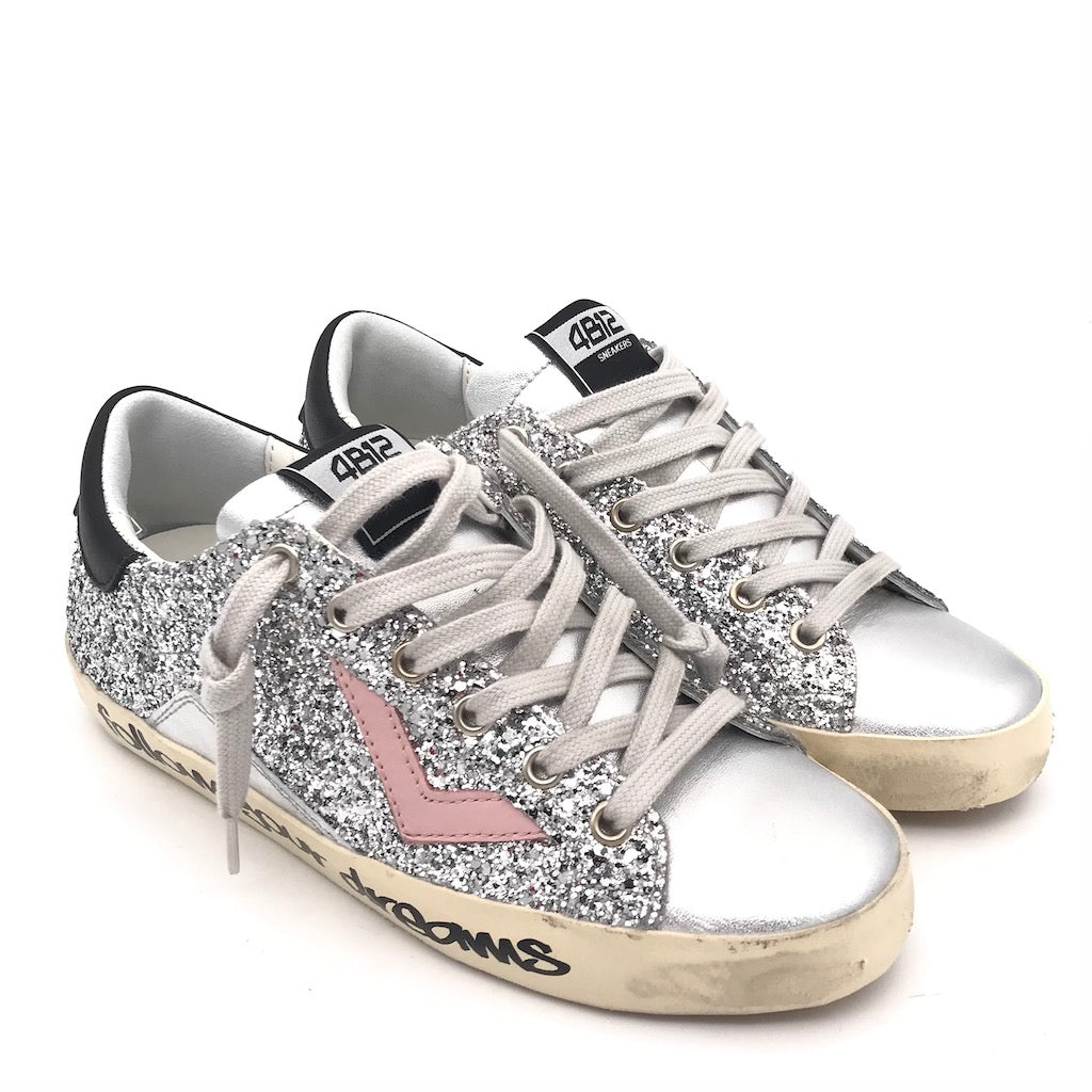 Sneakers Suprime glitter silver
