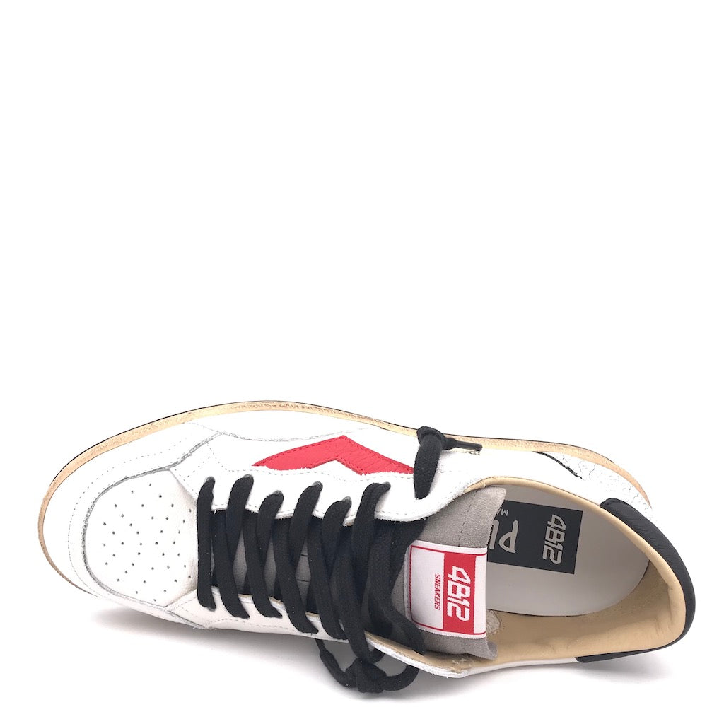 Sneakers Play new bianco-rosso-nero