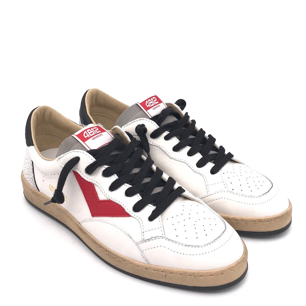 Sneakers Play new bianco-rosso-nero
