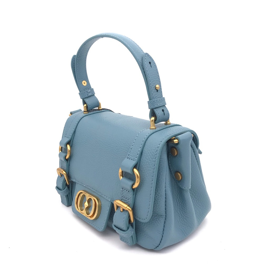 Mini bag Atena small shopper azure