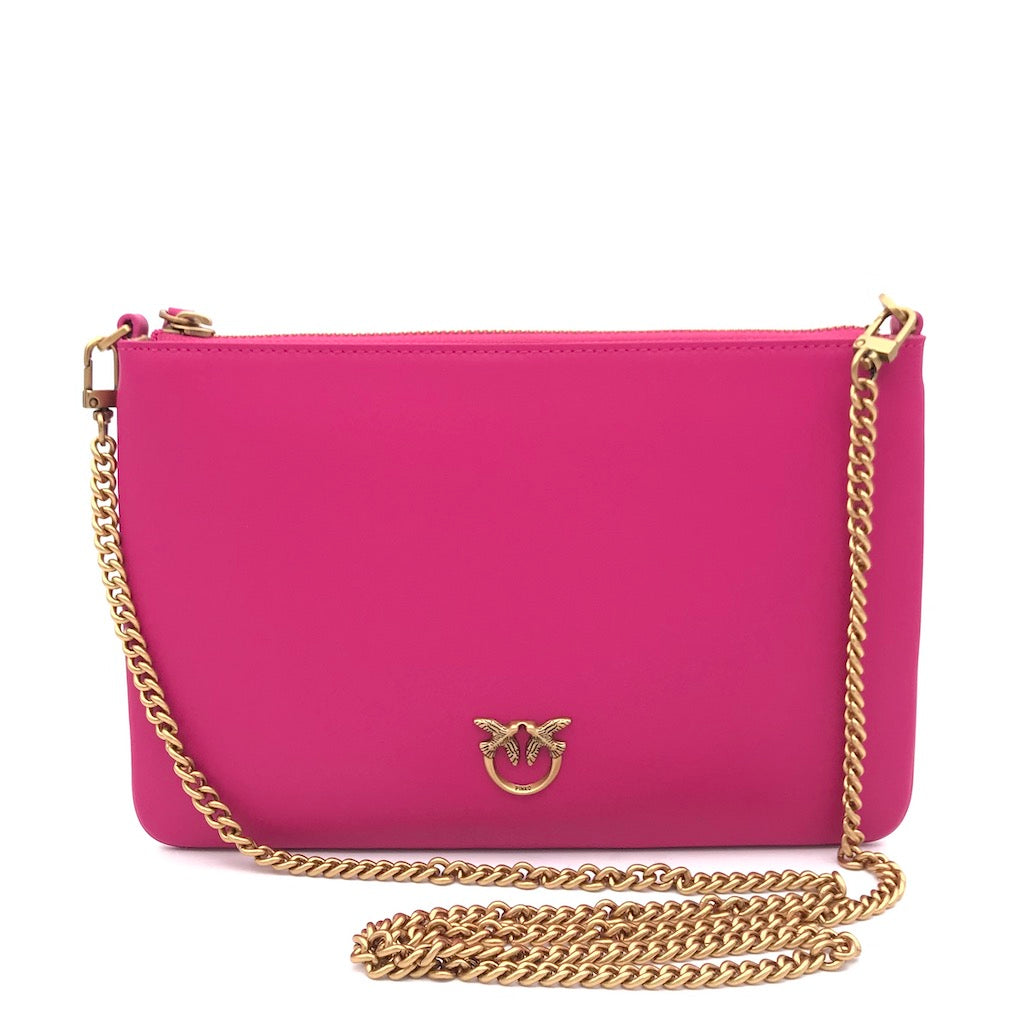 Pochette Flat classic Love bag simply fuxia