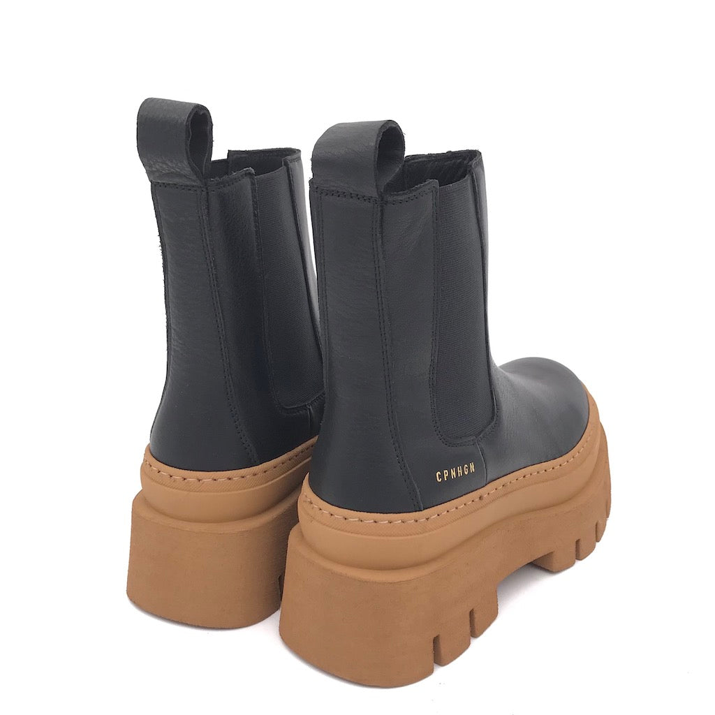 Boot mid CPH686 pelle nera