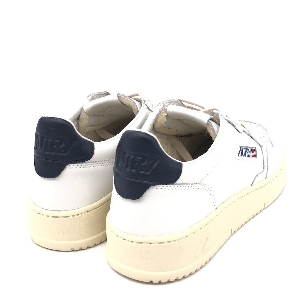 Sneakers Medalist low in pelle bianca e blu