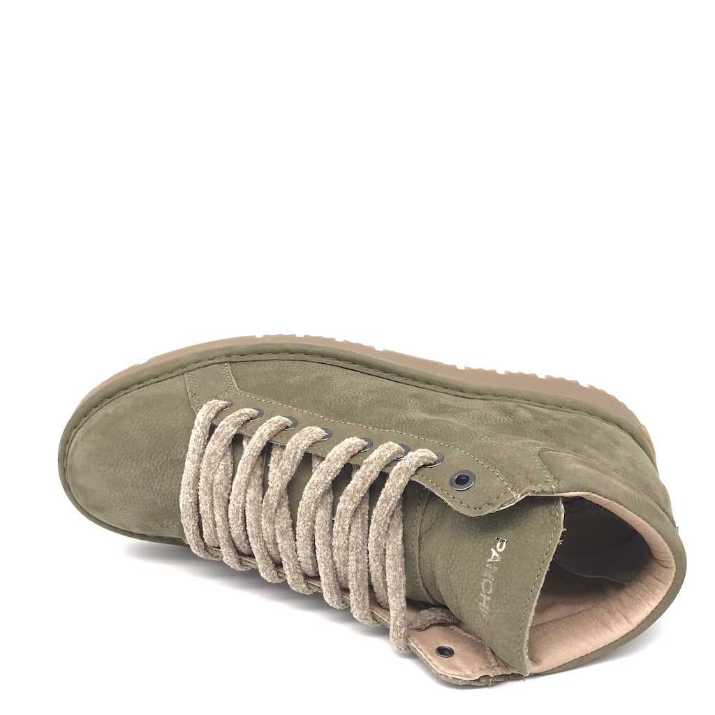 Ankle boot nabuk military green