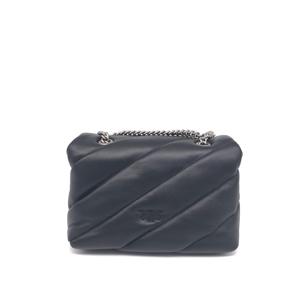 Mini love bag puff maxi quilt nero