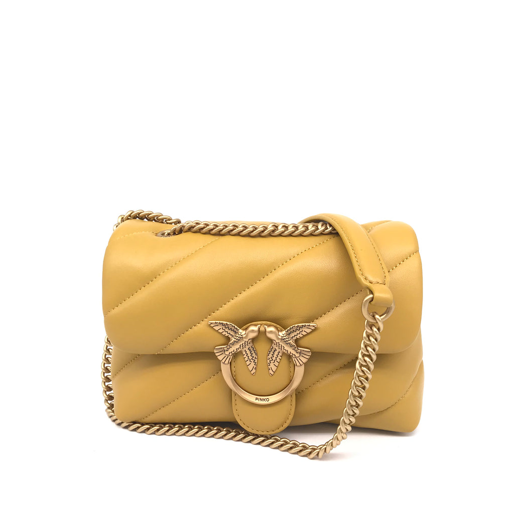 Mini love bag puff maxi quilt giallo cina