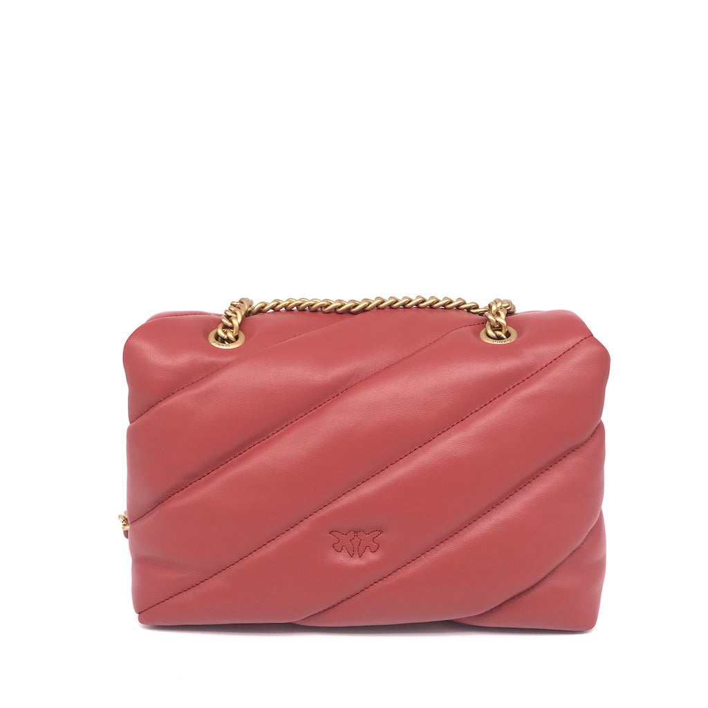 Classic love bag puff maxi quilt ocra rosso