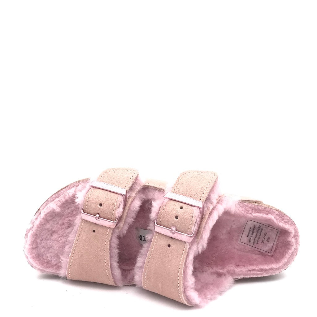 Ciabatta Arizona Shearling light rose