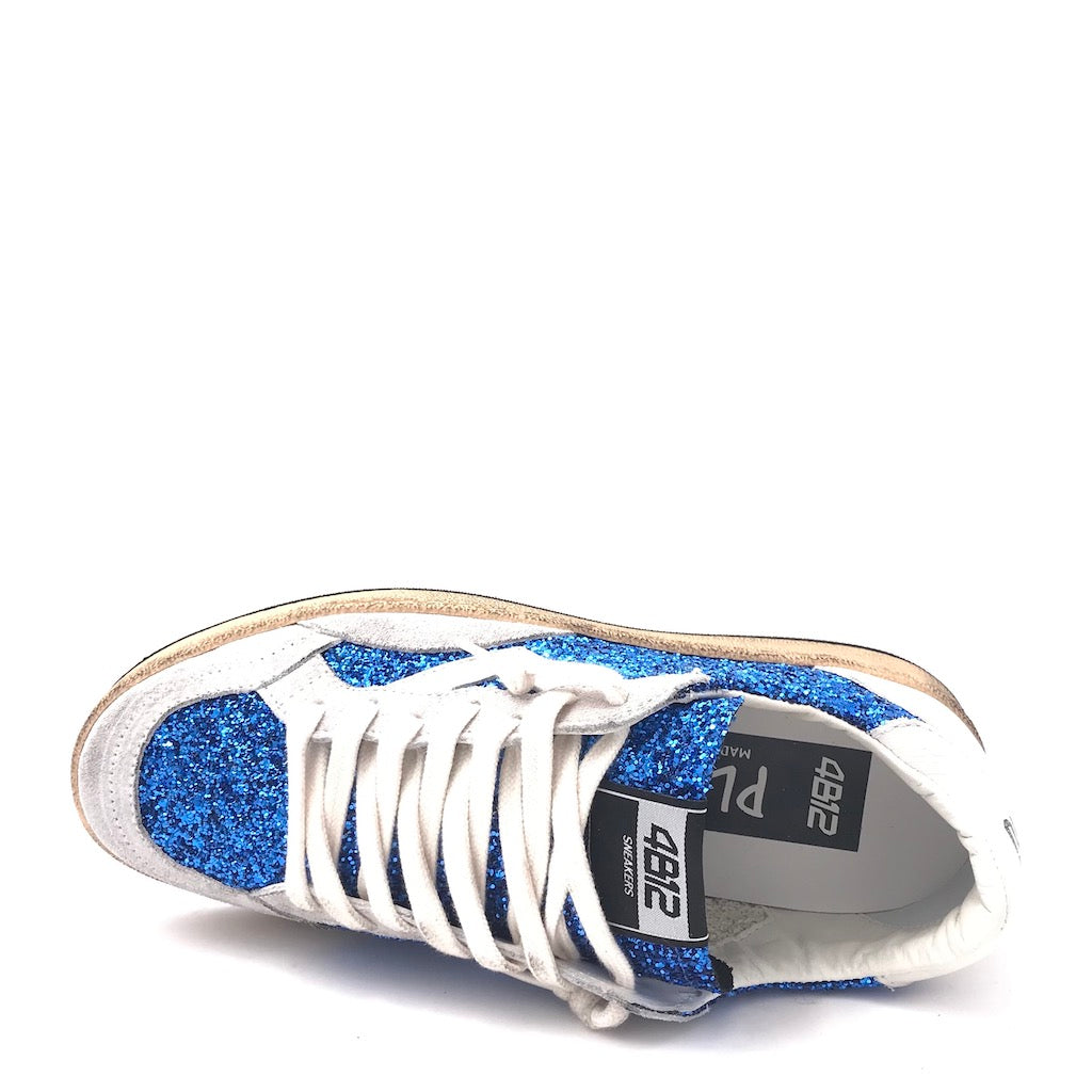 Sneakers Play new glitter azzurro