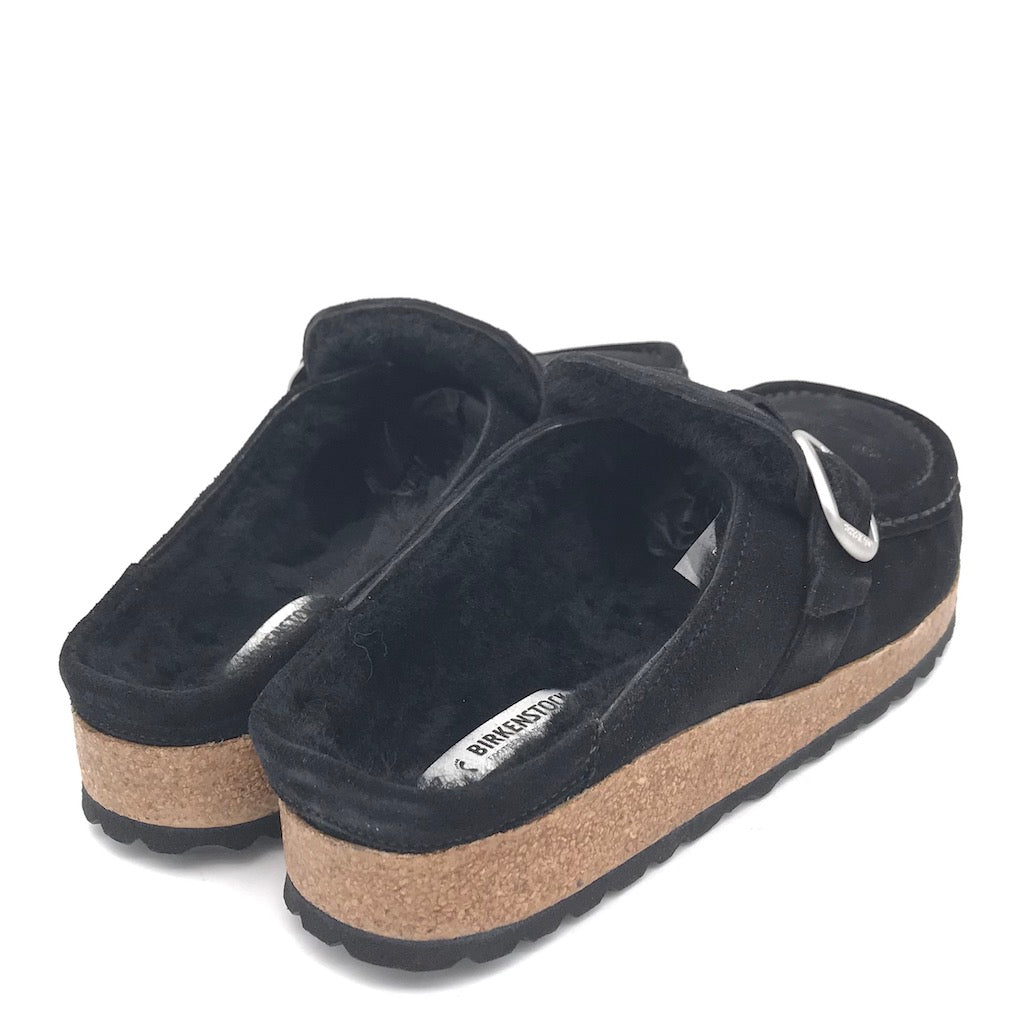 Ciabatta Buckley shearling nera