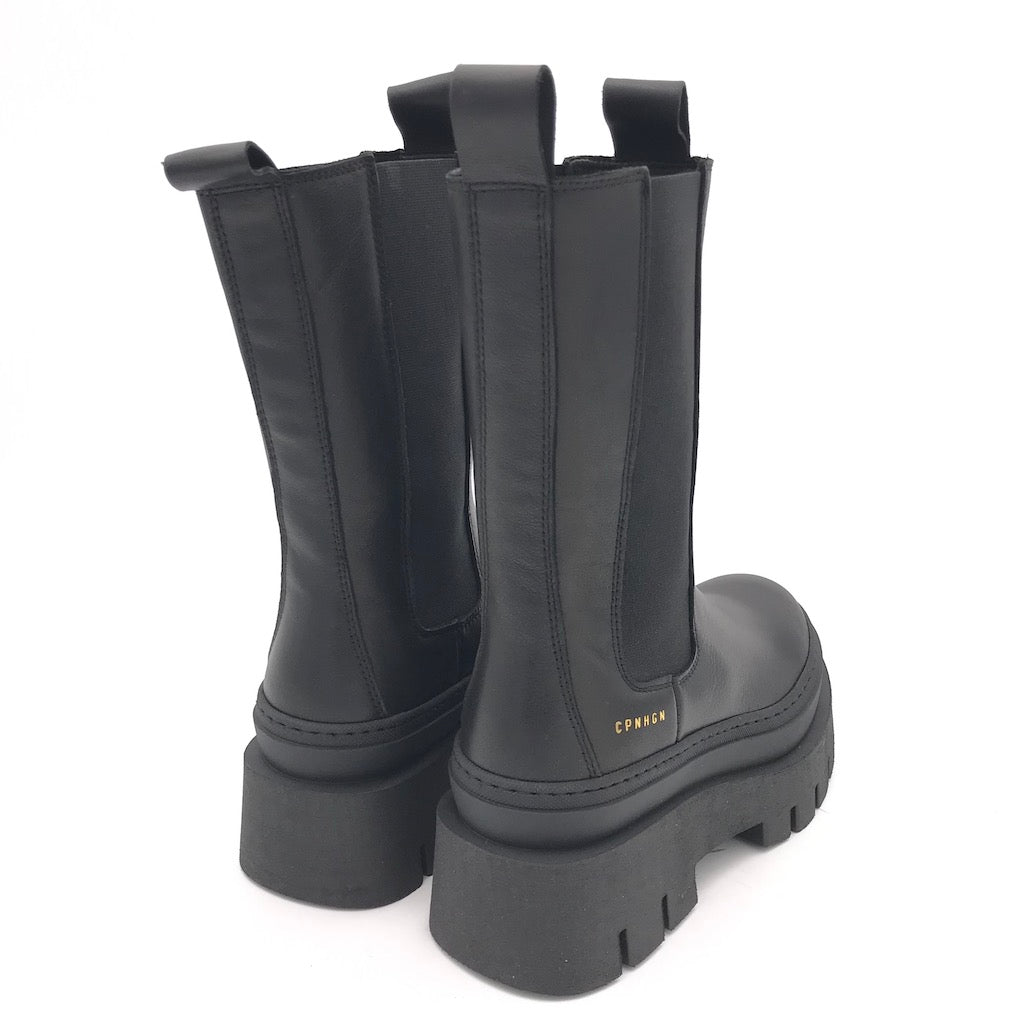 Boot CPH685 pelle nera