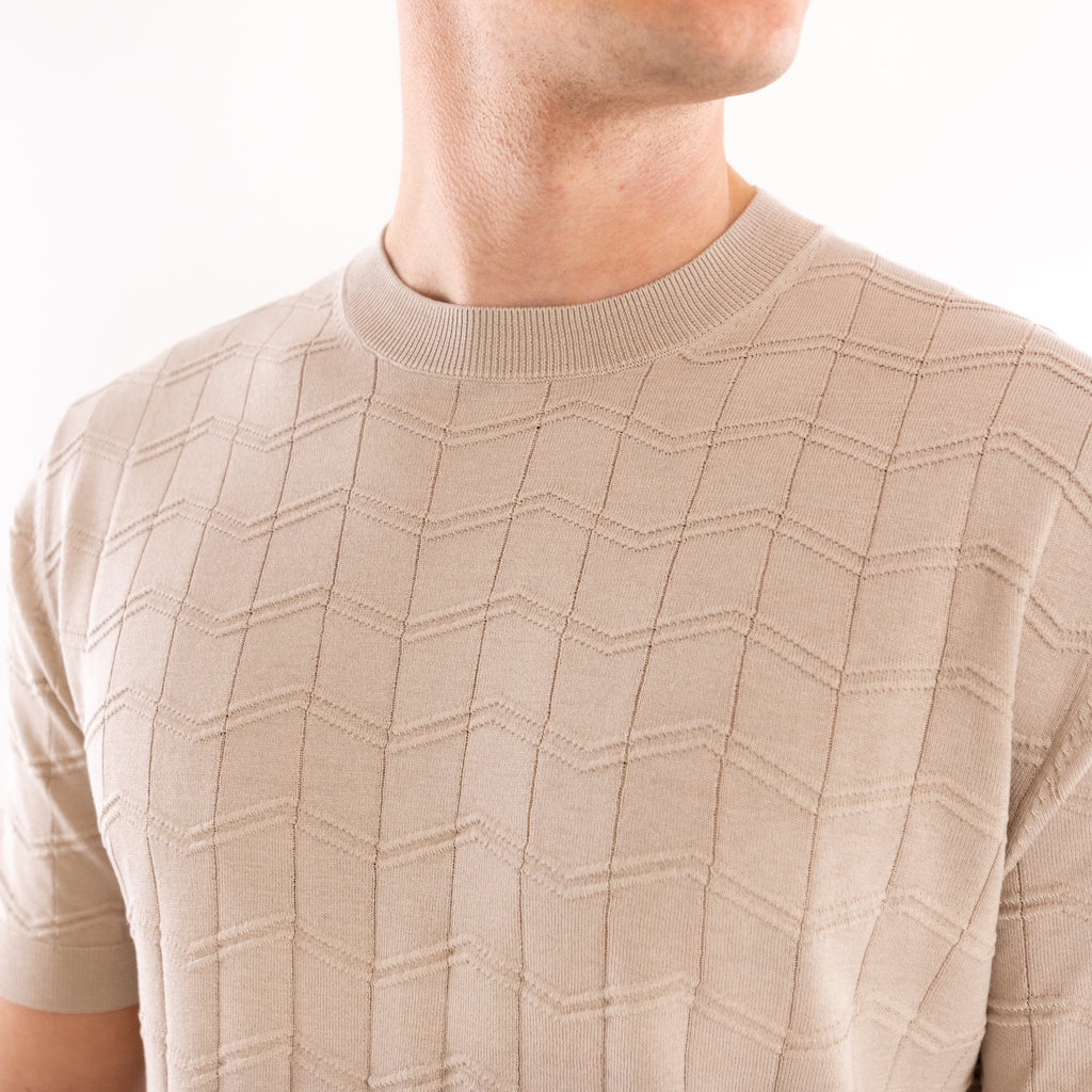 Maglia in filo beige