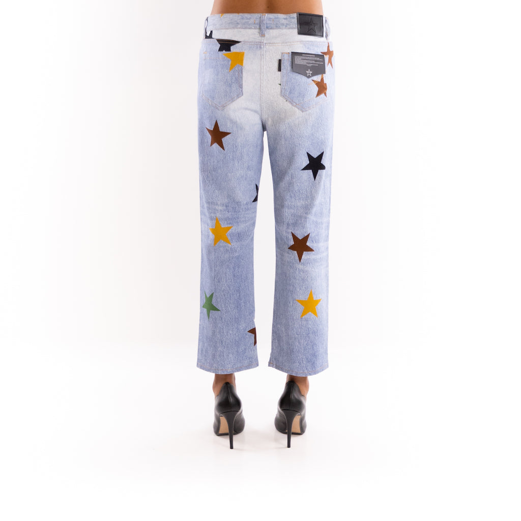 Jeans Loose azzurro stelle army