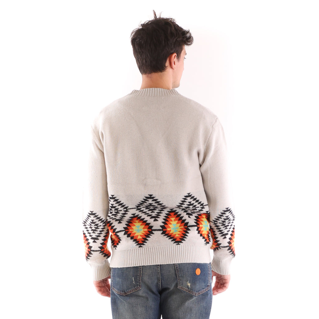 Maglia cardigan Sant'antonio off white