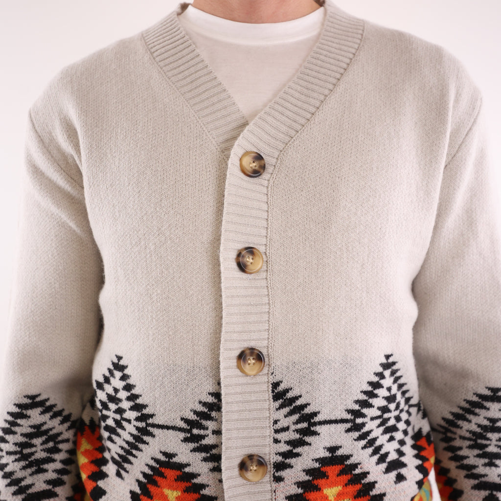 Maglia cardigan Sant'antonio off white