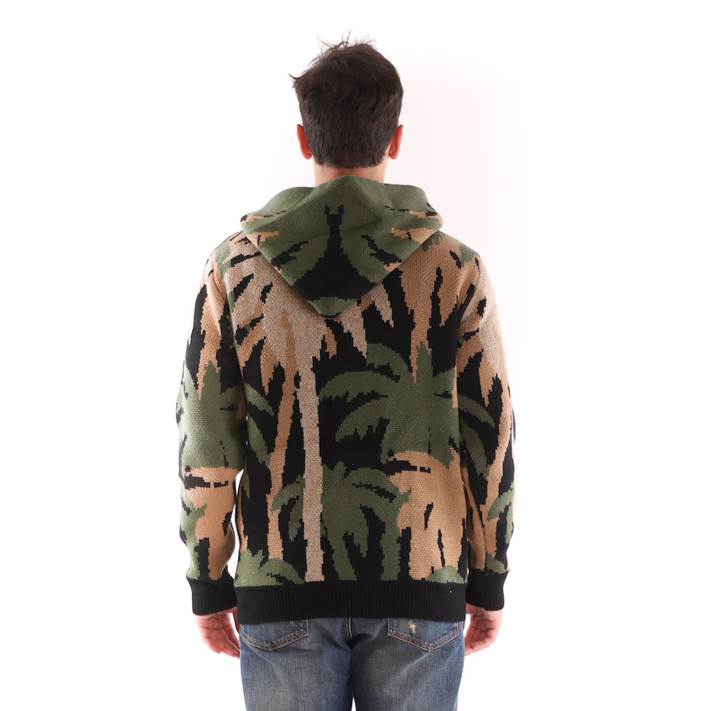 Maglione cappuccio Tropicola camuflage