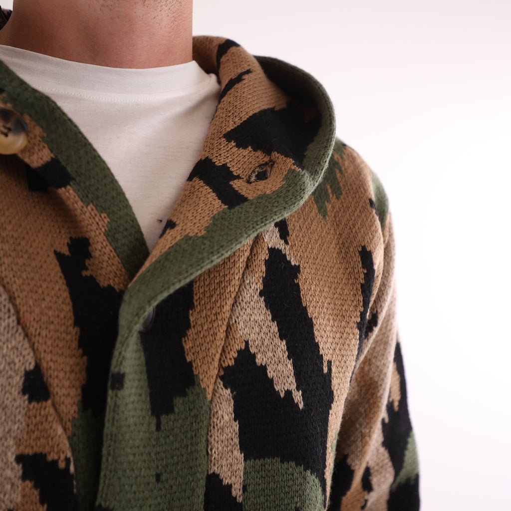 Maglione cappuccio Tropicola camuflage