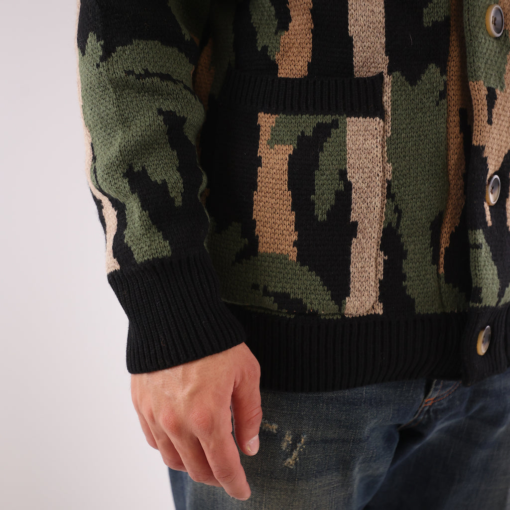 Maglione cappuccio Tropicola camuflage