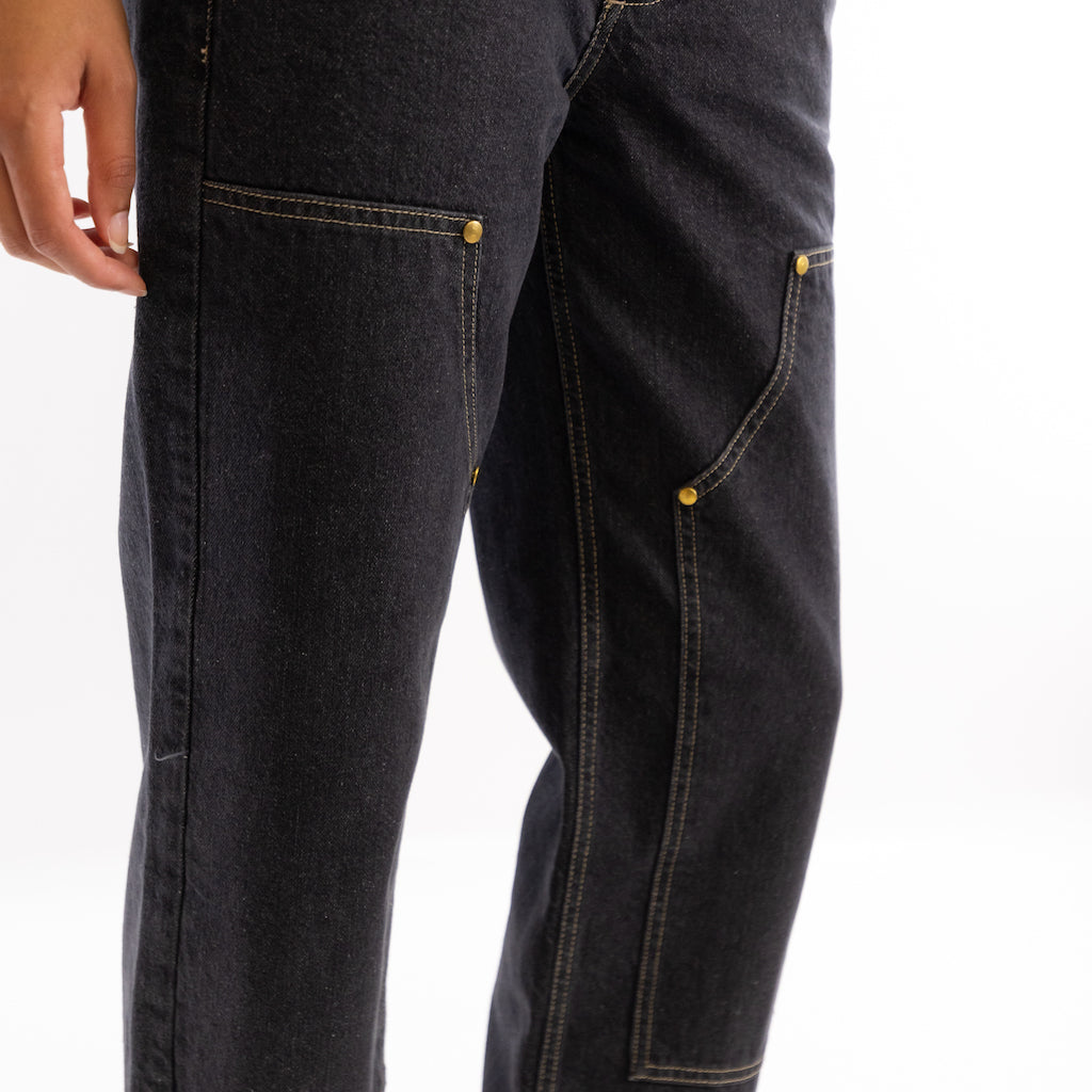 Pantalone denim grigio scuro