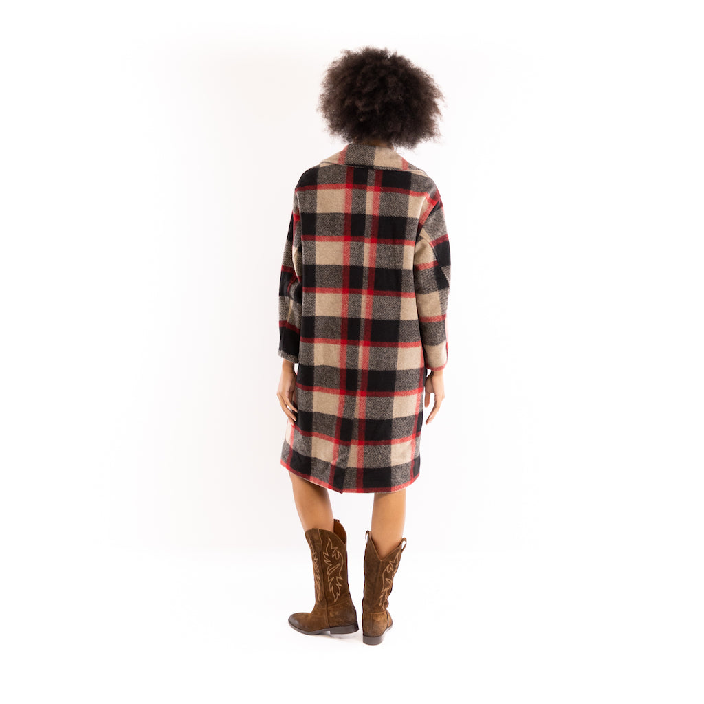 Cappotto Victoria check multicolor