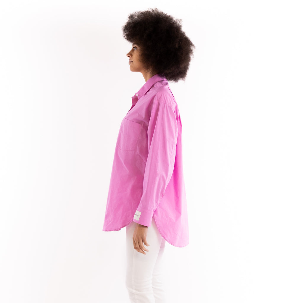 Camicia oversize rosa