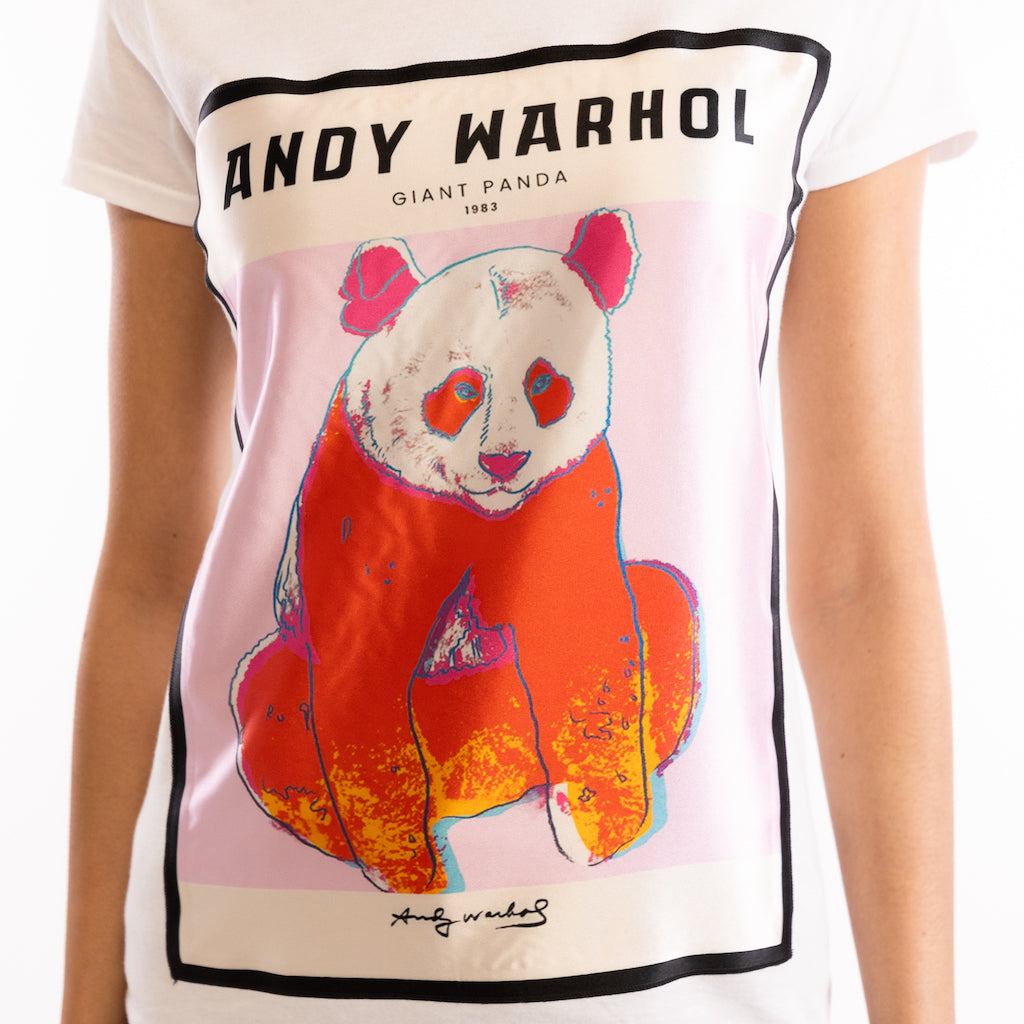 T-shirt Andy panda girocollo bianca
