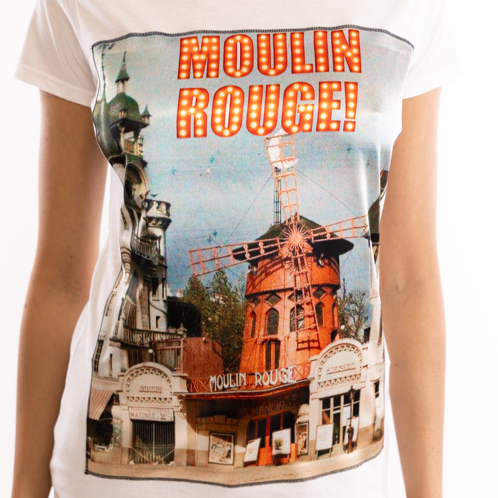 T-shirt Moulin girocollo bianca