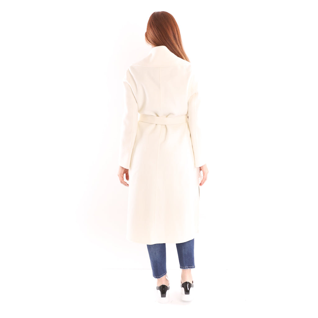 Cappotto piume bianco