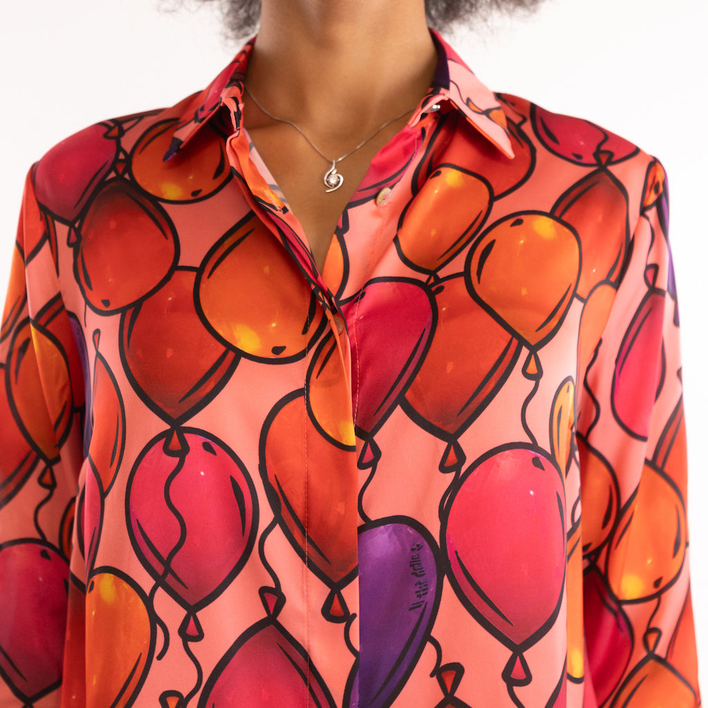 Camicia Spoon baloon multi rosa