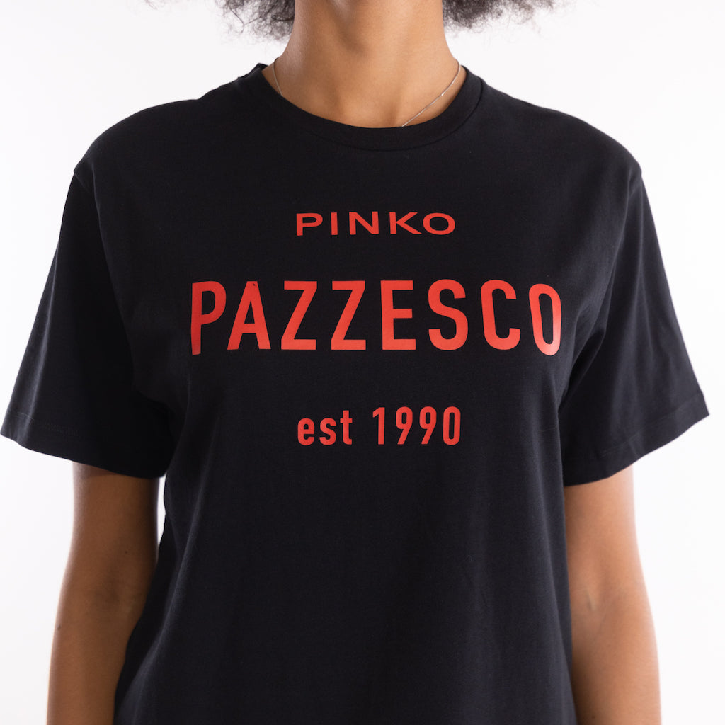 T-shirt Pazzesco nera