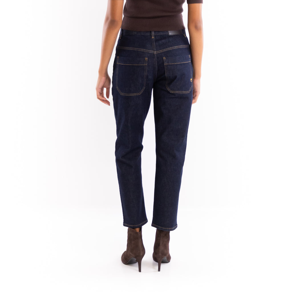 Jeans Cloe workwear lavaggio scuro