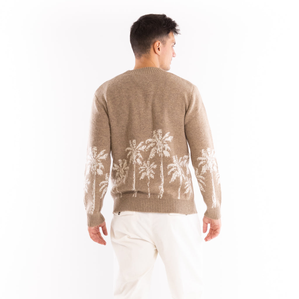 Maglia cardigan Malibù sand