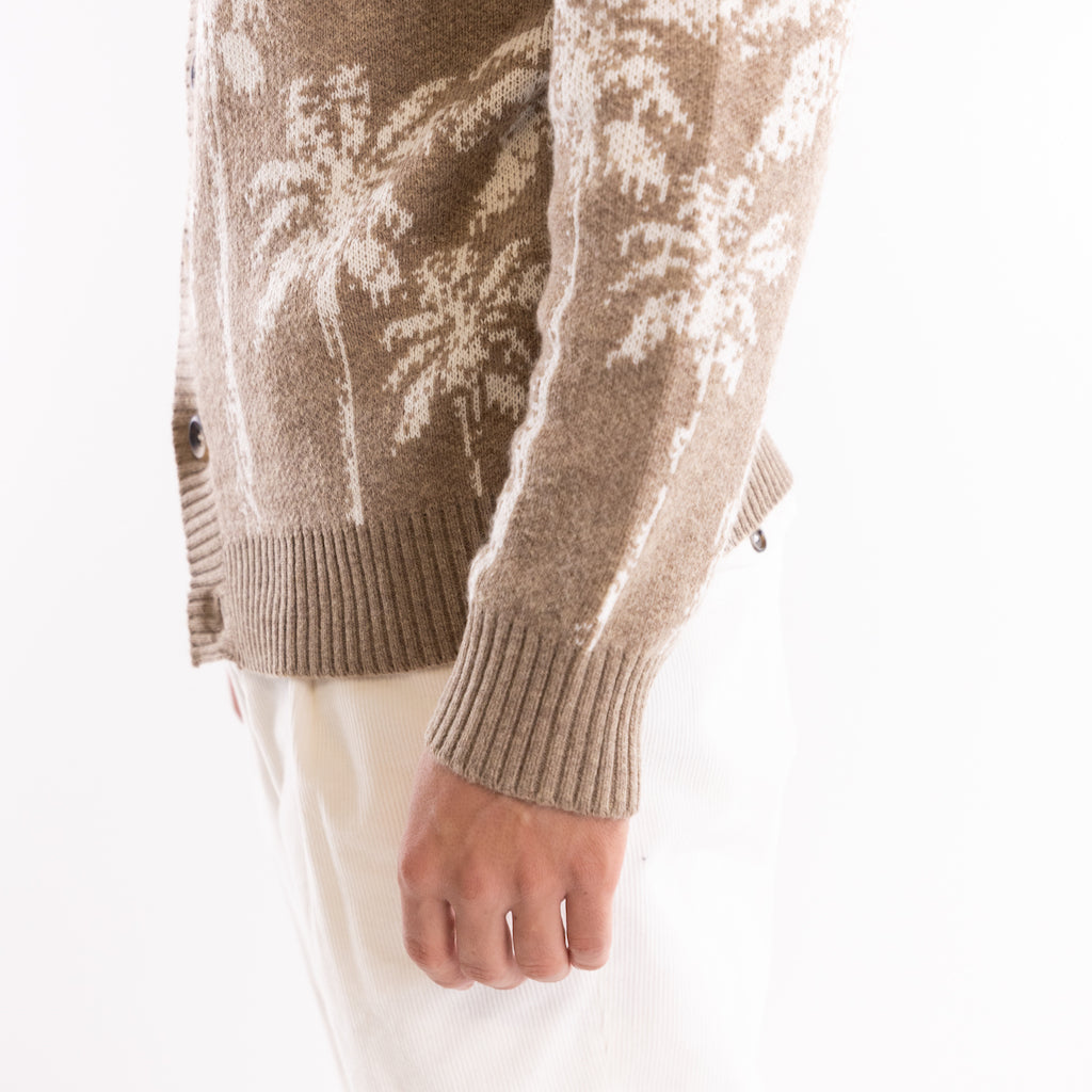 Maglia cardigan Malibù sand