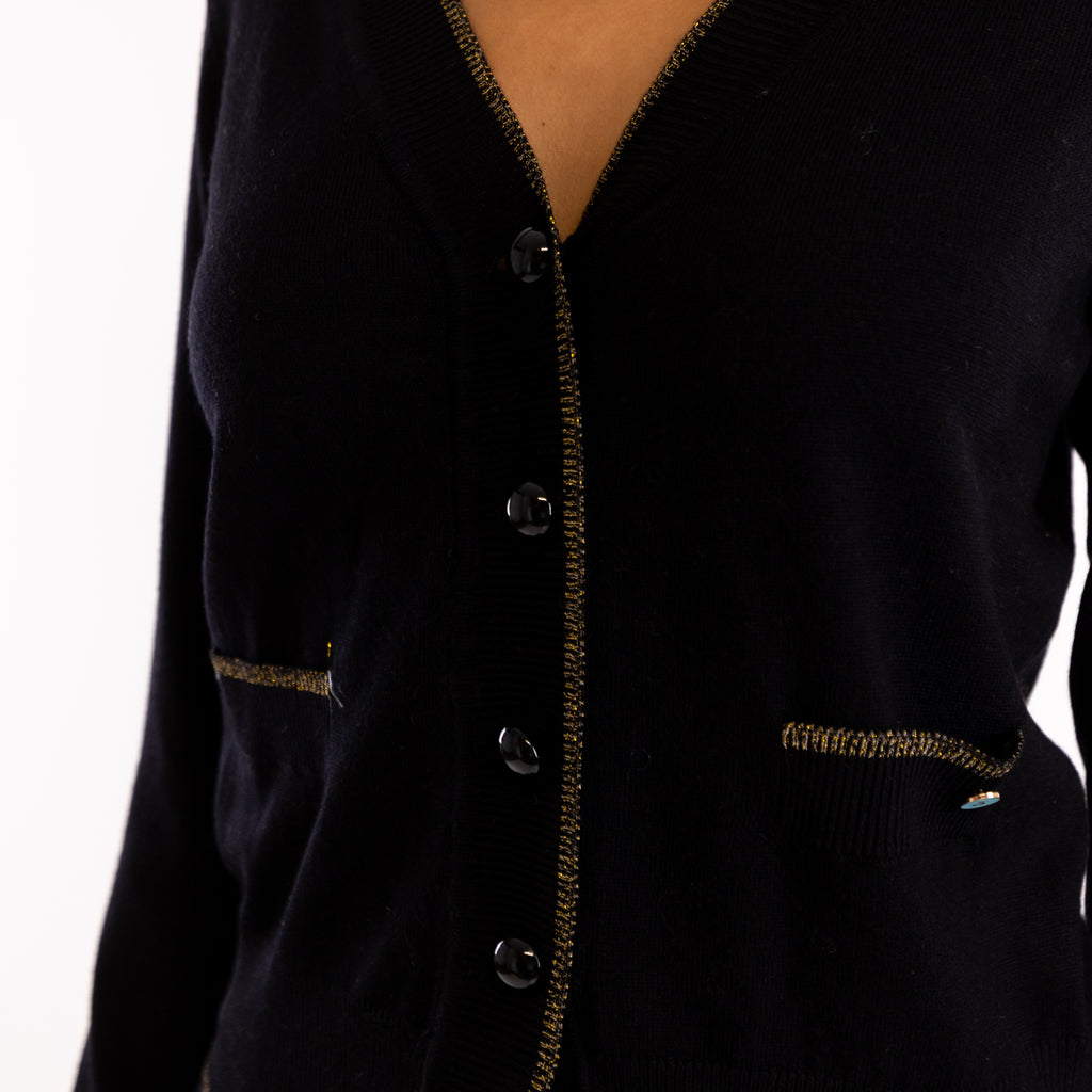 Maglioncino cardigan Diletta nero