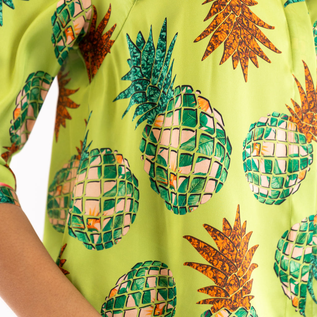 Camicia Spoon ananas verde