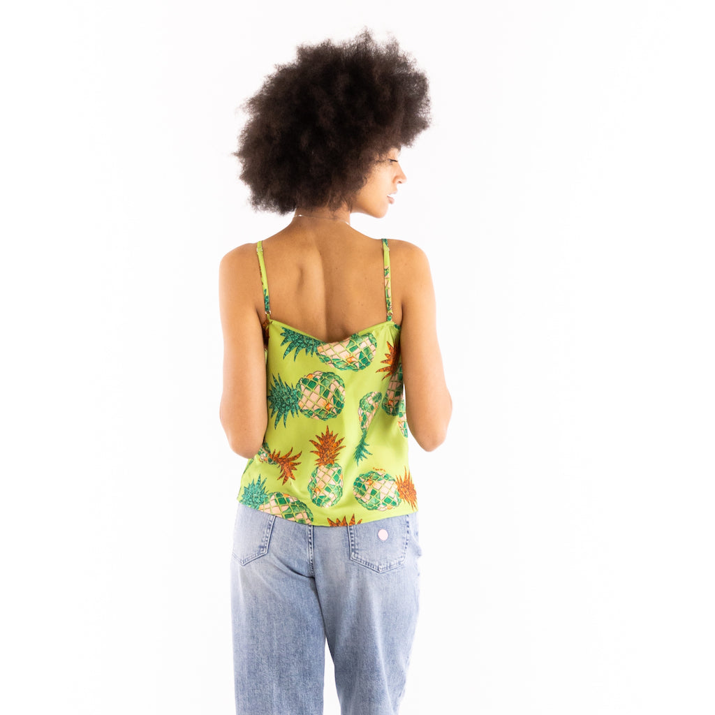 Top Leopard ananas green