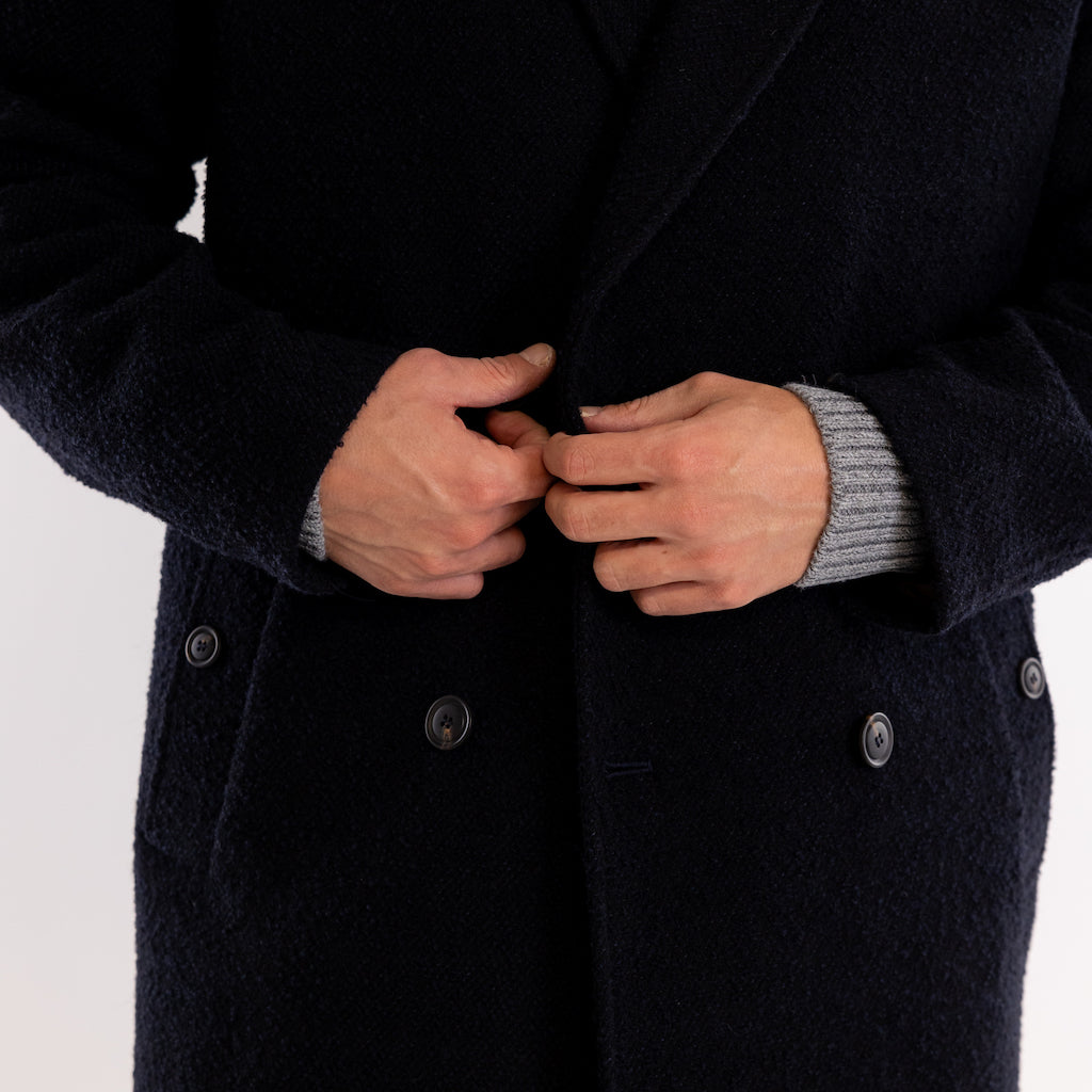 Cappotto over blu