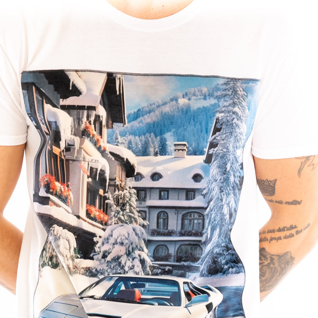 T-shirt Lech girocollo bianca