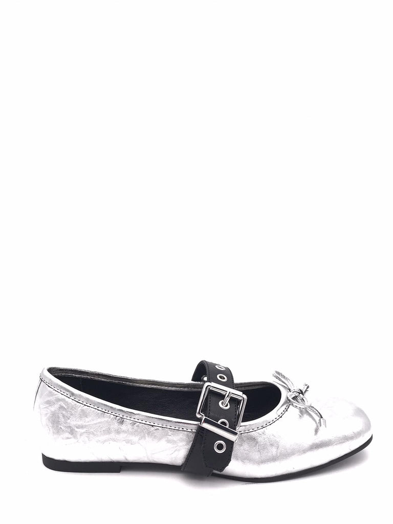 Ballerina Viola laminata argento VIOLA ARGENTO LOAFER 