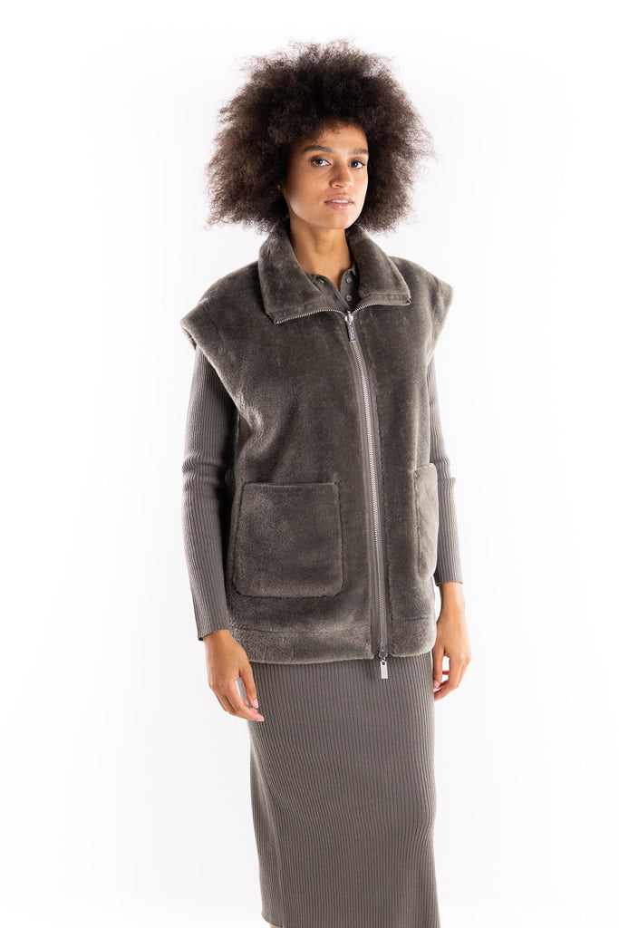Gilet smanicato Naval grigio 25234560152 GRIGIO MARELLA 