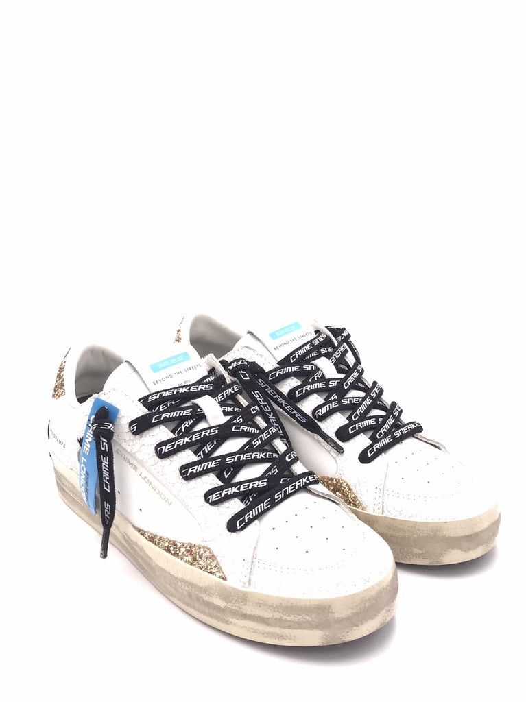 Sneakers SK8 delux bianca 25106 BIANCA CRIME LONDON 