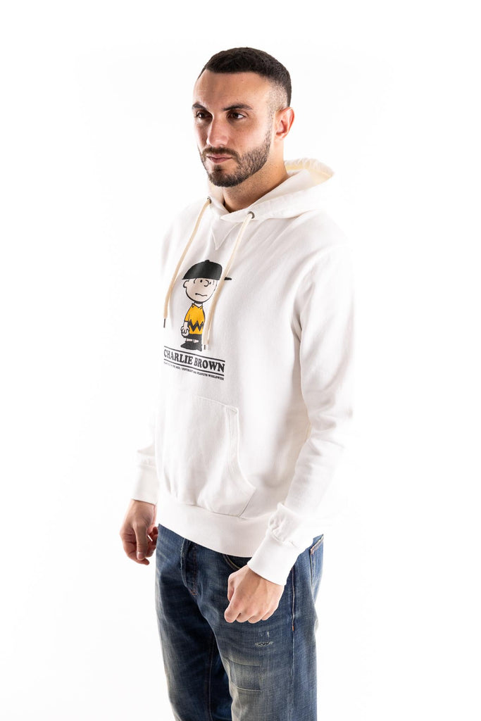 Felpa con cappuccio con stampa peanuts bianca FW220107 BIANCA IN THE BOX 