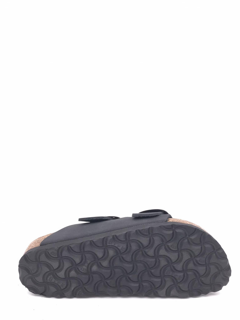 Ciabatta donna Arizona big buckle nera