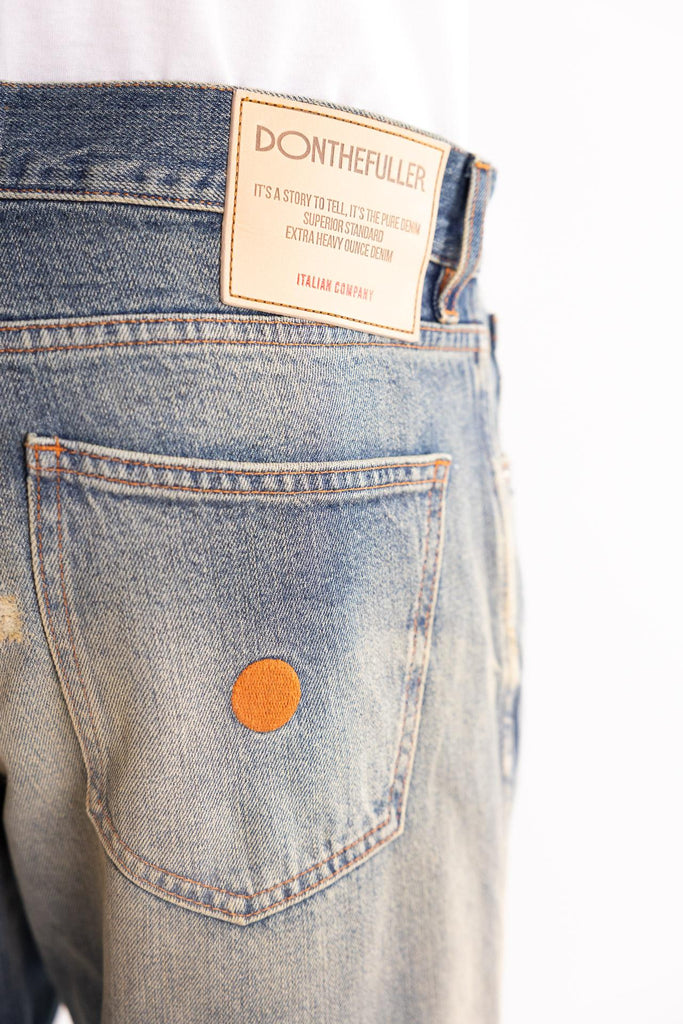 Jeans Seoul blu chiaro sabbiato M2F5021 BLU CHIARO DON THE FULLER 